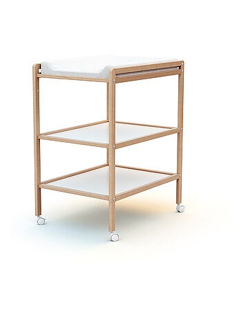 At4 - table à langer 2 étagères en bois lilo