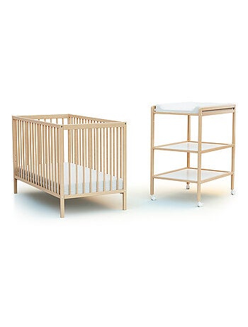At4 - table à langer 2 étagères en bois lilo
