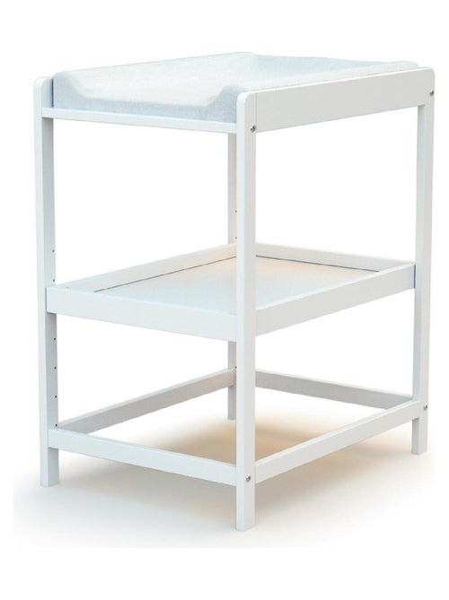 At4 - verschoontafel met 1 plank lima in hout wit - Kiabi At4 - verschoontafel met 1 plank lima in hout wit - Kiabi