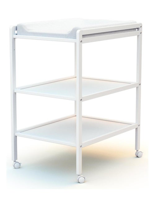 At4 - verschoontafel met 2 planken lilo in hout wit - Kiabi At4 - verschoontafel met 2 planken lilo in hout wit - Kiabi