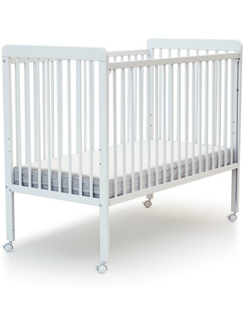 At4 - verschuifbaar zijbed livo in hout wit 60 x 120 cm - Kiabi