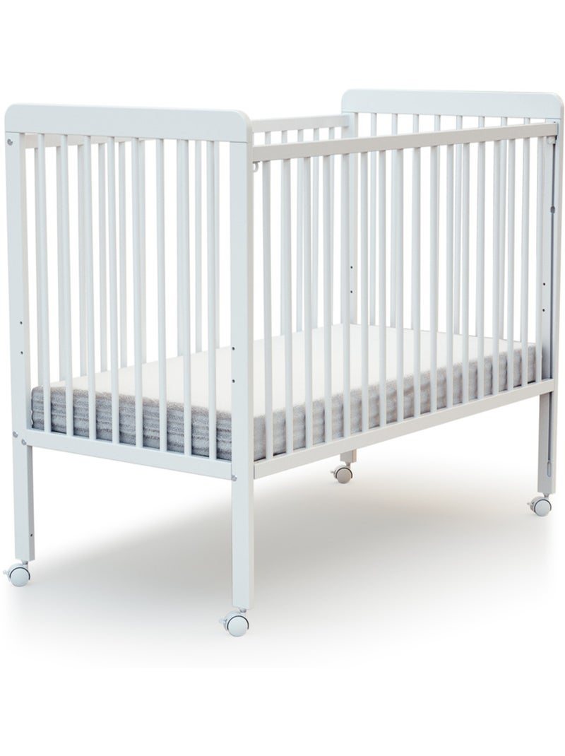 At4 - verschuifbaar zijbed livo in hout wit 60 x 120 cm Wit - Kiabi