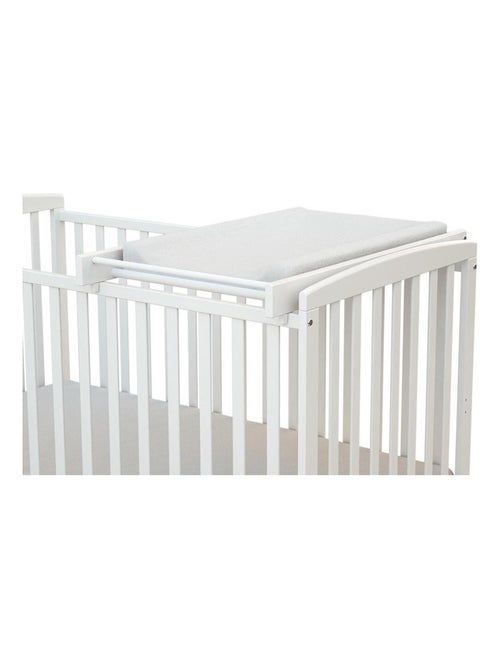At4 - verwijderbaar verschoonoppervlak voor babybedje mona in hout wit 60 x 120 et 70x140 cm - Kiabi At4 - verwijderbaar verschoonoppervlak voor babybedje mona in hout wit 60 x 120 et 70x140 cm - Kiabi