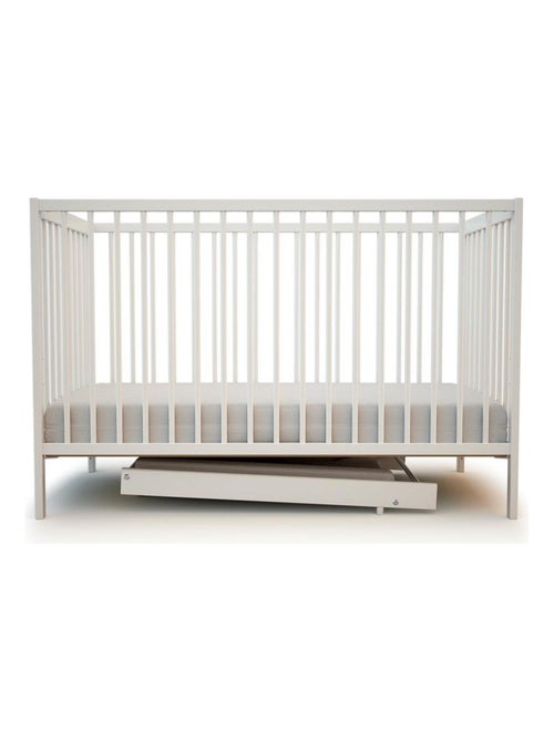 At4 - verwijderbaar verschoonoppervlak voor babybedje mona in hout wit 60 x 120 et 70x140 cm - Kiabi At4 - verwijderbaar verschoonoppervlak voor babybedje mona in hout wit 60 x 120 et 70x140 cm - Kiabi
