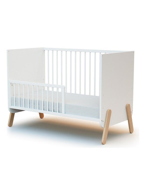 At4 - wiegrail seren in hout wit 120 cm - Kiabi