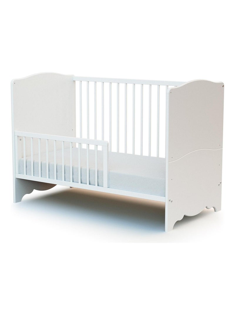 At4 - wiegrail seren in hout wit 120 cm Wit - Kiabi