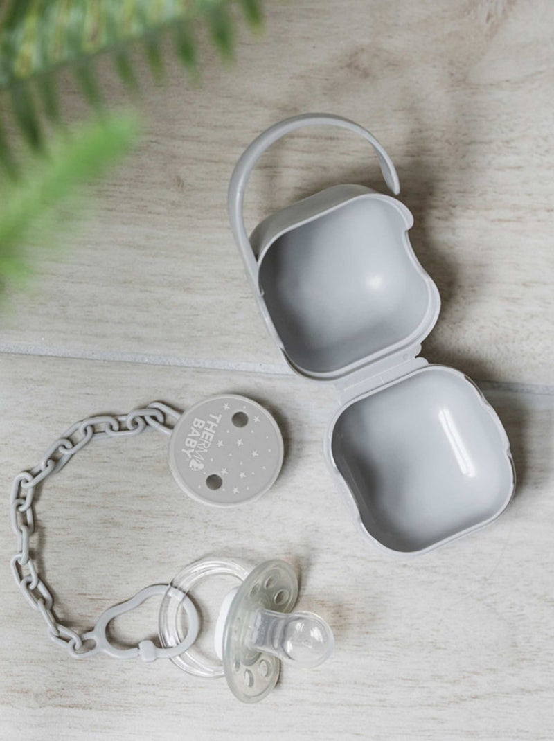 Attache-sucette clip Gris - Kiabi