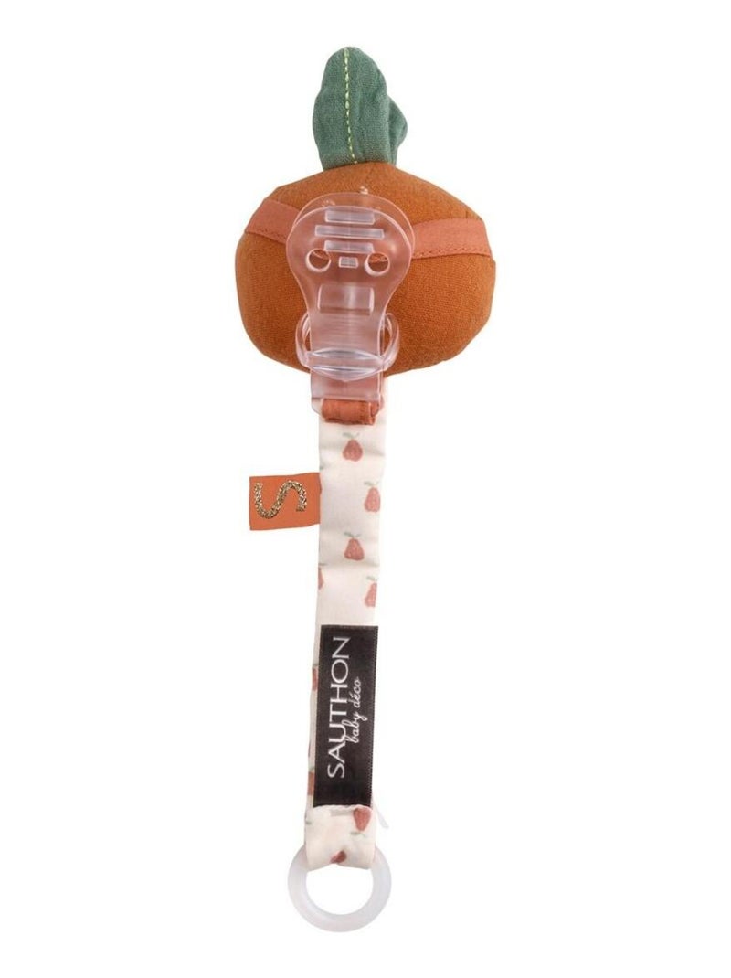 Attache-tétine bébé en coton - sauthon Orange - Kiabi