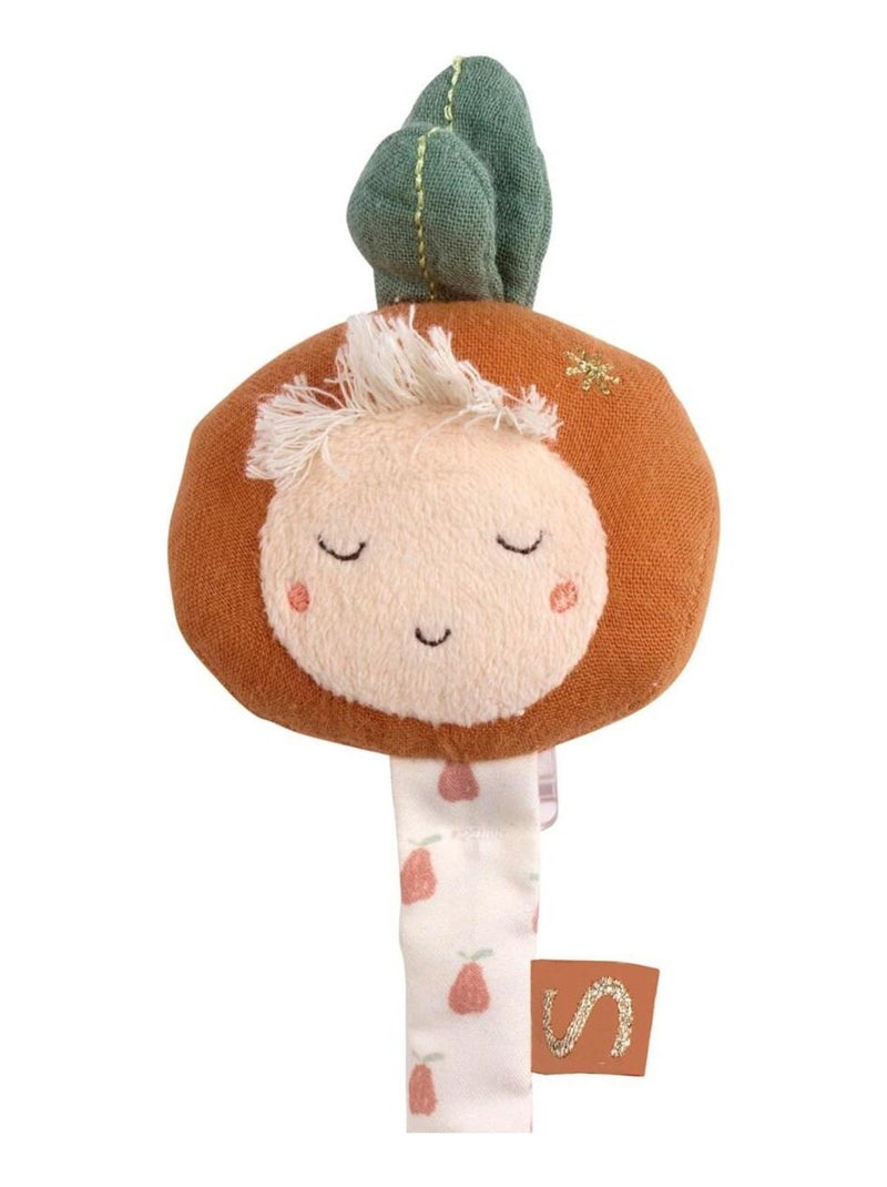 Attache-tétine bébé en coton - sauthon Orange - Kiabi