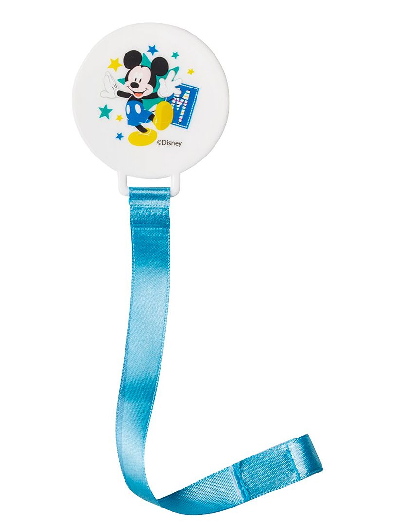 Attache tétine 'Mickey' de 'Disney Baby' bleu - Kiabi