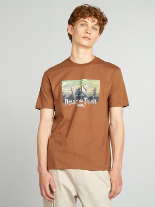 Attack on Titan-T-shirt met ronde hals