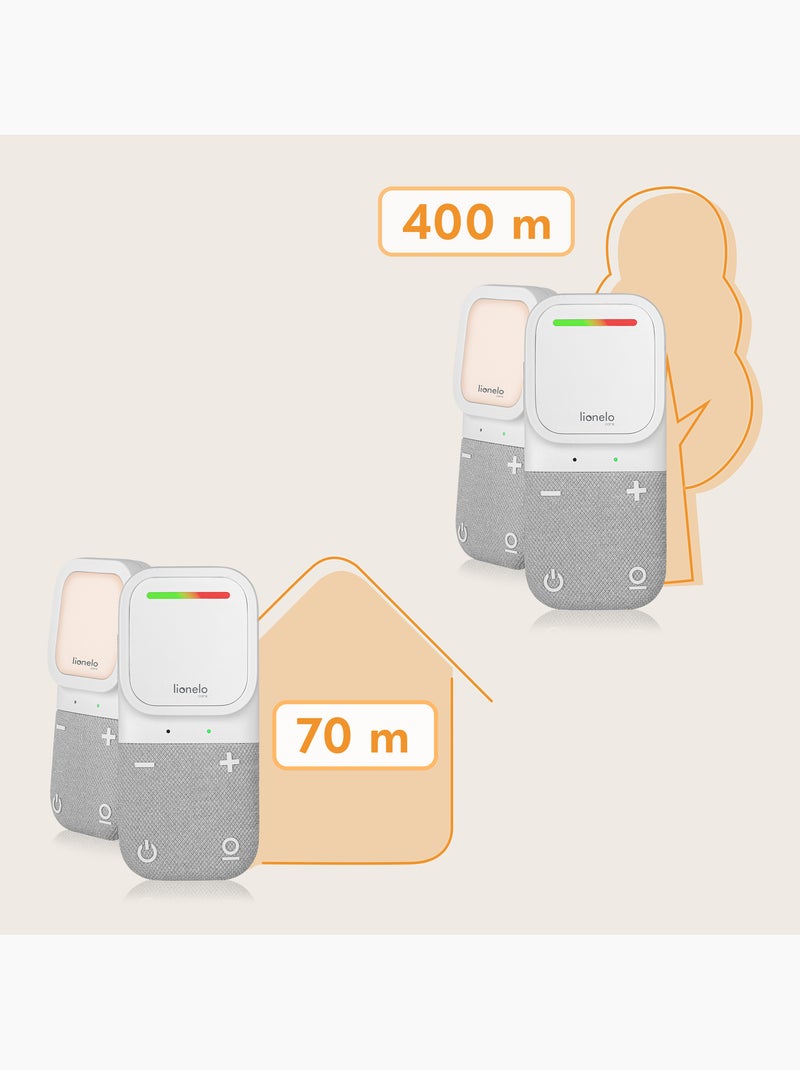 Audiobabyfoon LIONELO Babyline 2.2 – Tweerichtingscommunicatie – 12 uur draadloos Wit - Kiabi
