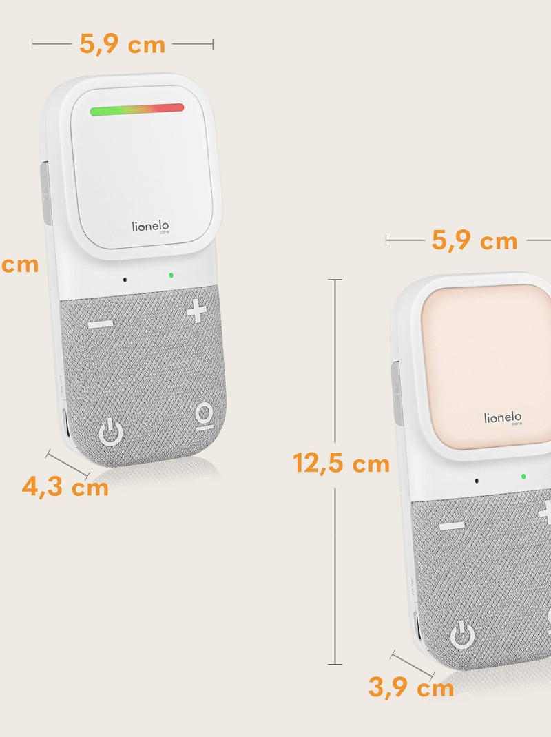 Audiobabyfoon LIONELO Babyline 2.2 – Tweerichtingscommunicatie – 12 uur draadloos Wit - Kiabi