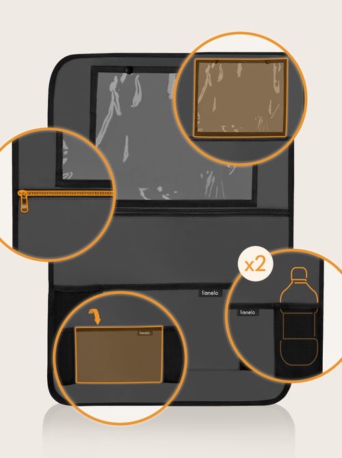 Autastoel organizer 2-in-1 LIONELO - Transparant vak - 5 vakken van verschillende grootte - Kiabi Autastoel organizer 2-in-1 LIONELO - Transparant vak - 5 vakken van verschillende grootte - Kiabi