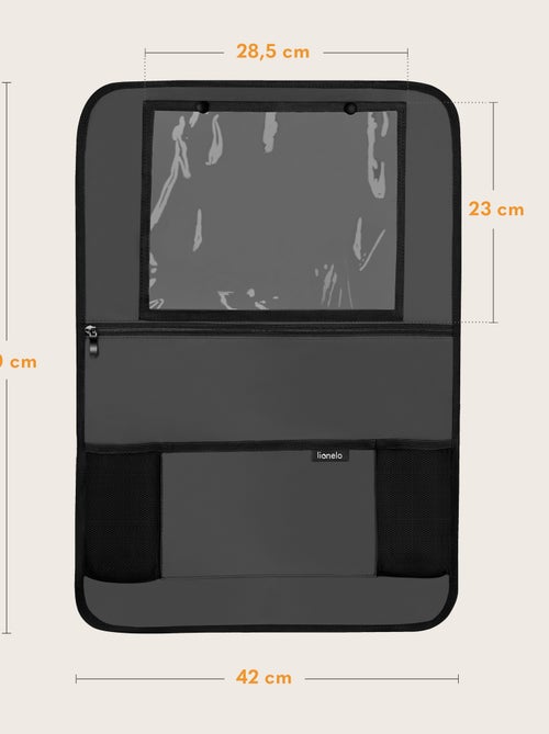 Autastoel organizer 2-in-1 LIONELO - Transparant vak - 5 vakken van verschillende grootte - Kiabi Autastoel organizer 2-in-1 LIONELO - Transparant vak - 5 vakken van verschillende grootte - Kiabi