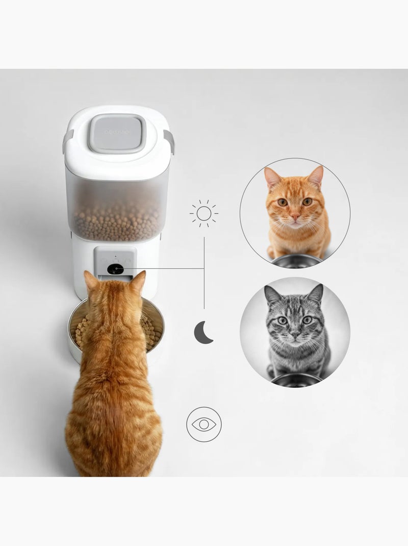 Automatische kattenvoerbak 2-in-1 PELUVIO Feast - Drinkbak - Wi-Fi - 10/dag Wit - Kiabi