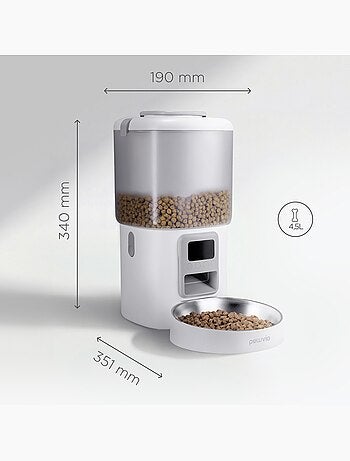 Automatische kattenvoerbak PELUVIO Crispy - Wi-Fi - 4,5 L - 4 maaltijden/dag