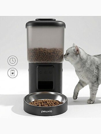 Automatische kattenvoerbak PELUVIO Crispy - Wi-Fi - 4,5 L - 4 maaltijden/dag