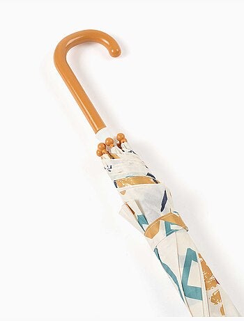 Automatische paraplu met kleurrijke print