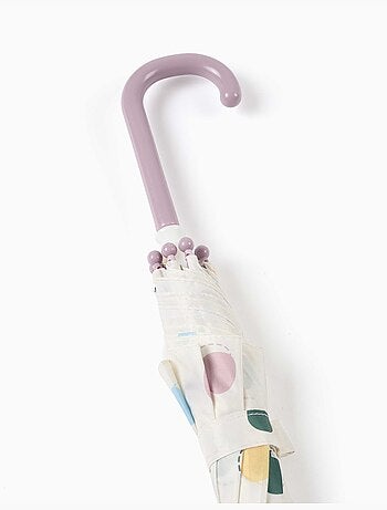 Automatische paraplu met stippenpatroon