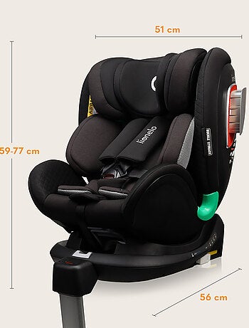 Autostoel 0+/1 LIONELO Antoon Plus i-Size – 360° draaibare basis – ISOFIX – 40-105 cm
