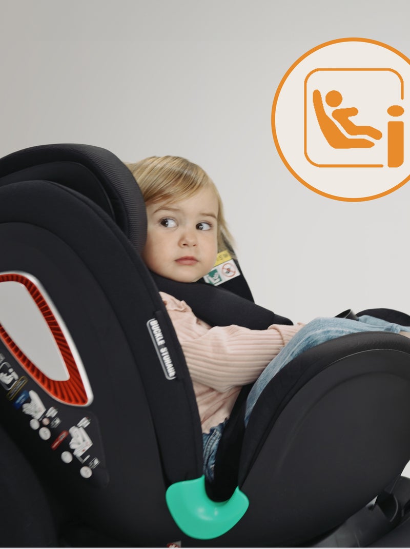 Autostoel 0+/1 LIONELO Antoon Plus i-Size – 360° draaibare basis – ISOFIX – 40-105 cm Zwart - Kiabi