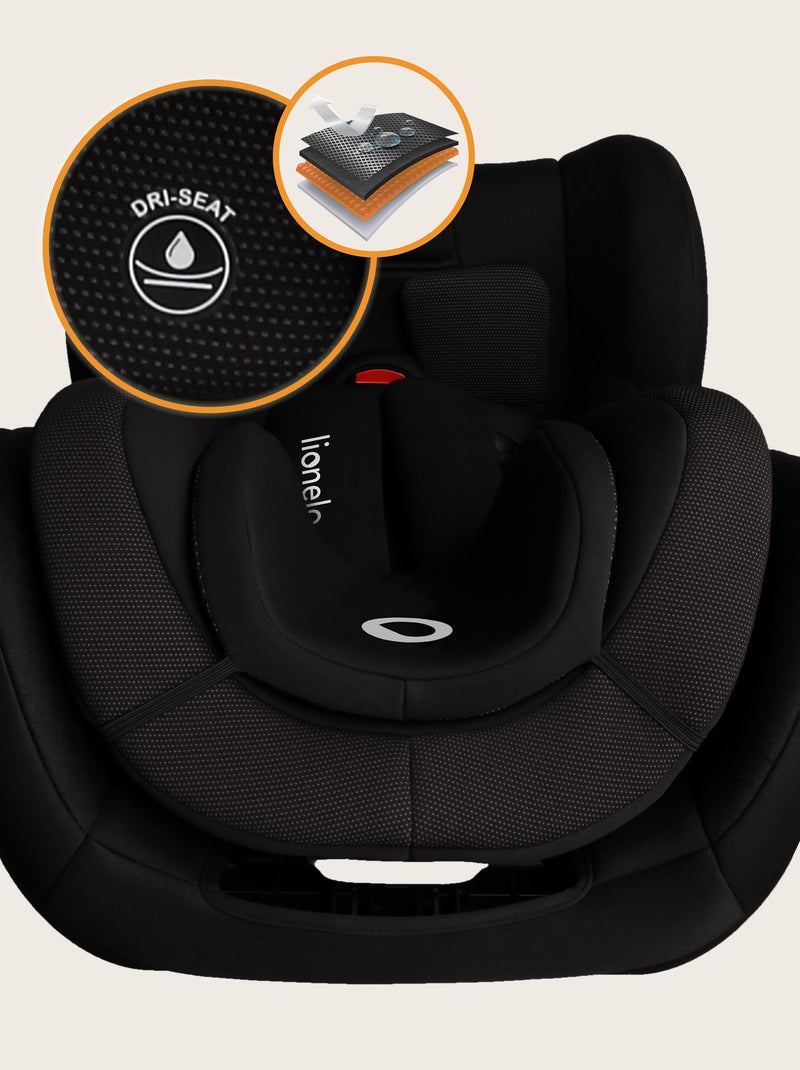 Autostoel 0+/1 LIONELO Antoon Plus i-Size – 360° draaibare basis – ISOFIX – 40-105 cm Zwart - Kiabi