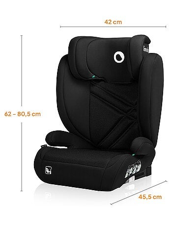 Autostoel 100-150cm LIONELO Hugo i-Size - ISOFIX - Groep 2/3 - Hoofdsteun met traagschuim
