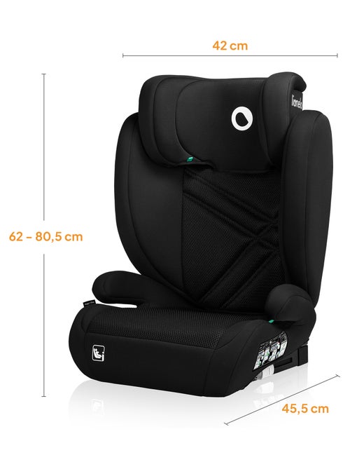 Autostoel 100-150cm LIONELO Hugo i-Size - ISOFIX - Groep 2/3 - Hoofdsteun met traagschuim - Kiabi Autostoel 100-150cm LIONELO Hugo i-Size - ISOFIX - Groep 2/3 - Hoofdsteun met traagschuim - Kiabi