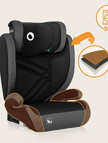 Autostoel 100-150cm LIONELO Hugo i-Size - ISOFIX - Groep 2/3 - Hoofdsteun met traagschuim