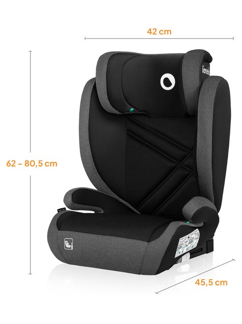 Autostoel 100-150cm LIONELO Hugo i-Size - ISOFIX - Groep 2/3 - Hoofdsteun met traagschuim - Kiabi Autostoel 100-150cm LIONELO Hugo i-Size - ISOFIX - Groep 2/3 - Hoofdsteun met traagschuim - Kiabi