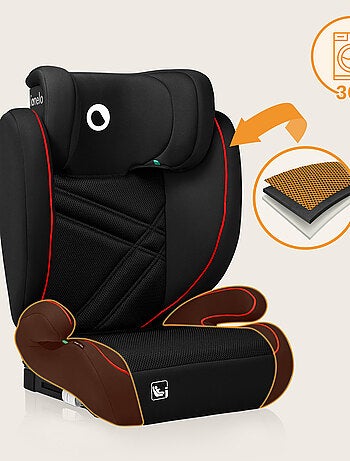 Autostoel 100-150cm LIONELO Hugo i-Size - ISOFIX - Groep 2/3 - Hoofdsteun met traagschuim