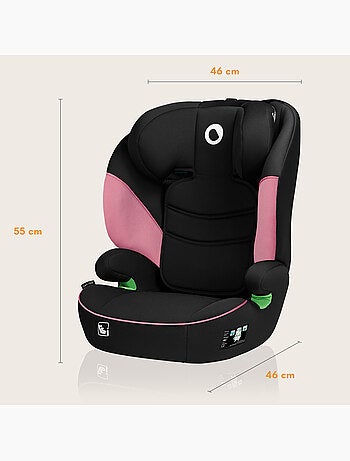 Autostoel 100-150cm LIONELO Lars i-Size - Brede zitting - Groep 2/3 - Afneembare bekleding