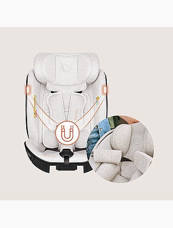 Autostoel 40-105 cm LIONELO Moxie Next i-Size - ISOFIX - 0-4 jaar - Bamboestof