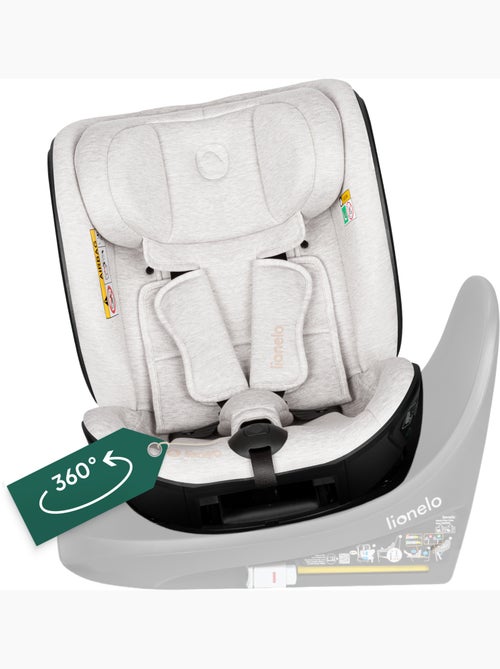 Autostoel 40-105 cm LIONELO Moxie Next i-Size - ISOFIX - 0-4 jaar - Bamboestof - Kiabi