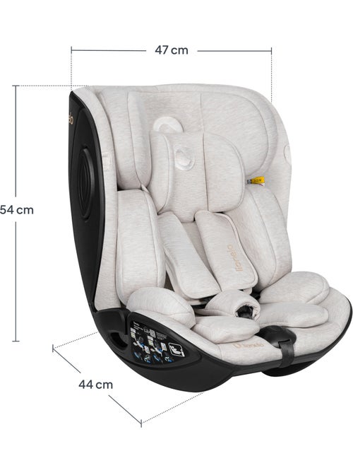 Autostoel 40-105 cm LIONELO Moxie Next i-Size - ISOFIX - 0-4 jaar - Bamboestof - Kiabi