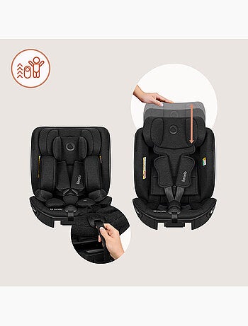 Autostoel 40-105 cm LIONELO Moxie Next i-Size - ISOFIX - 0-4 jaar - Bamboestof
