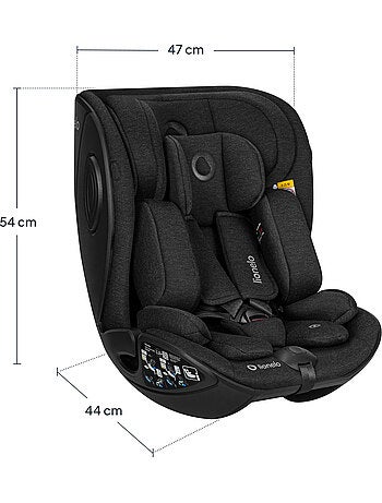 Autostoel 40-105 cm LIONELO Moxie Next i-Size - ISOFIX - 0-4 jaar - Bamboestof