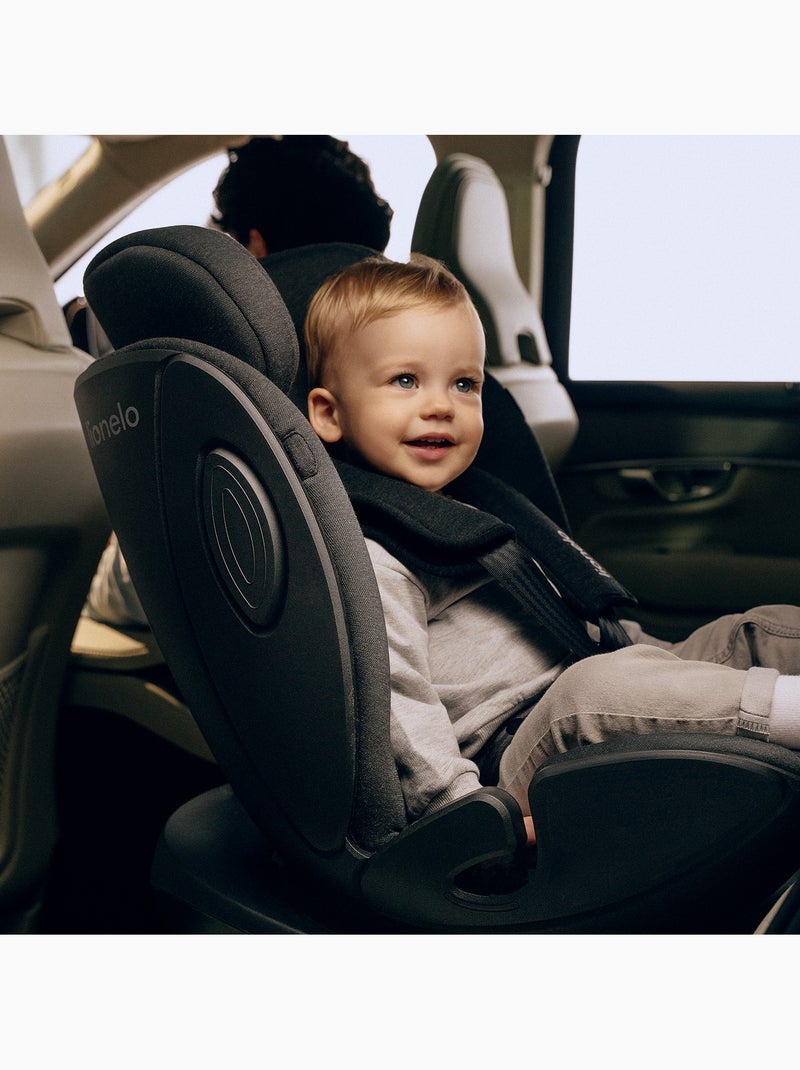 Autostoel 40-105 cm LIONELO Moxie Next i-Size - ISOFIX - 0-4 jaar - Bamboestof Zwart - Kiabi