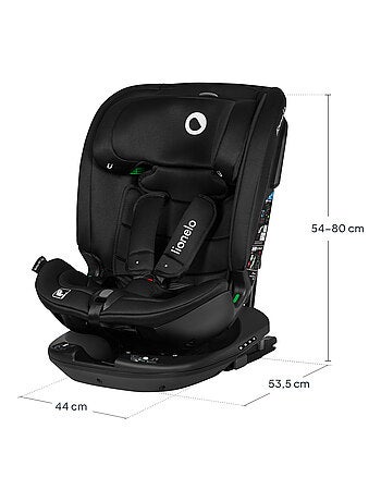 Autostoel 40-150 cm LIONELO Bastiaan RWF i-Size – 360° draaibare basis – ISOFIX – Groep 0/1/2/3