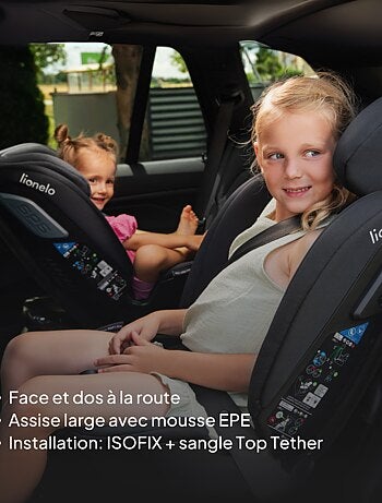 Autostoel 40-150 cm LIONELO Bastiaan RWF i-Size – 360° draaibare basis – ISOFIX – Groep 0/1/2/3