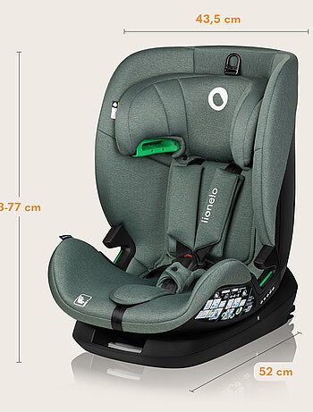 Autostoel 76-150cm LIONELO Lavender i-Size - ISOFIX - Ventilatie - Groep 1/2/3