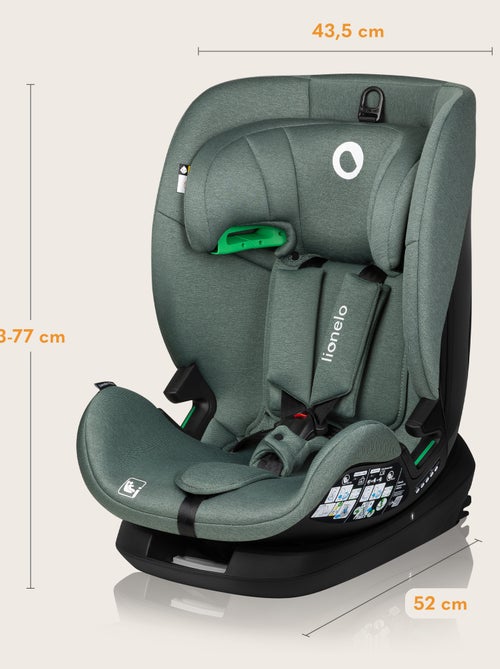Autostoel 76-150cm LIONELO Lavender i-Size - ISOFIX - Ventilatie - Groep 1/2/3 - Kiabi Autostoel 76-150cm LIONELO Lavender i-Size - ISOFIX - Ventilatie - Groep 1/2/3 - Kiabi