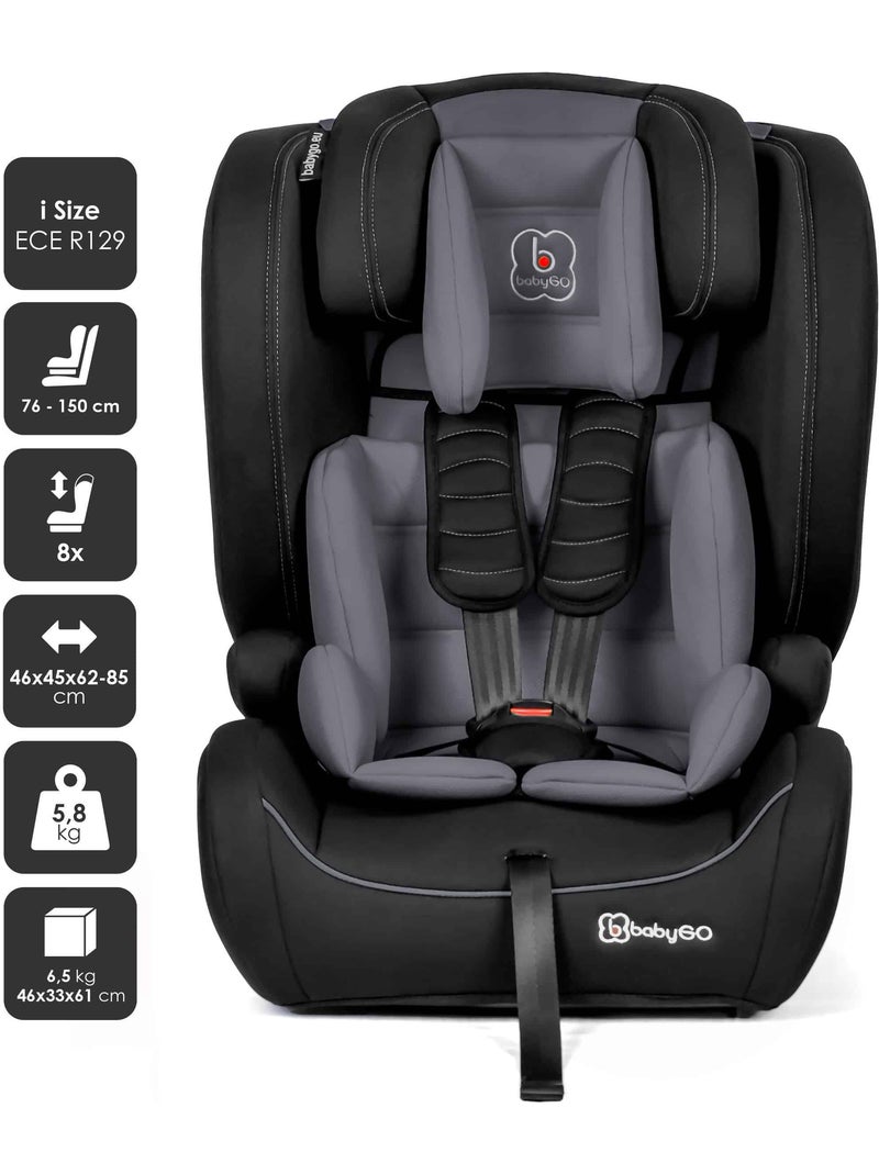 Autostoel FreeMove i-Size – BabyGO Grijs - Kiabi