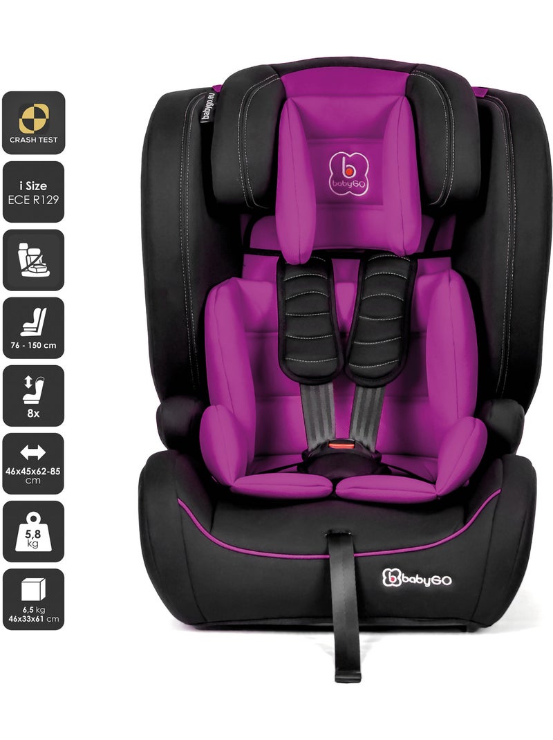 Autostoel FreeMove i-Size – BabyGO Roze - Kiabi