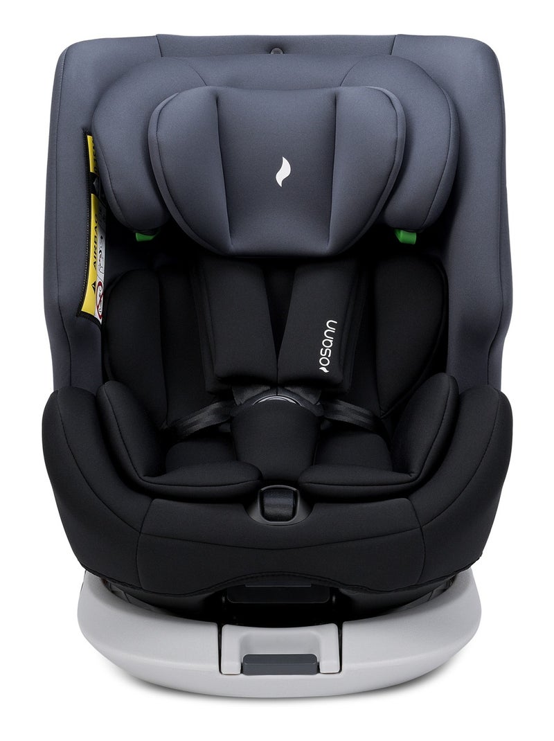 Autostoeltje voor baby's/kinderen four360 s isofix i-size - 40-150 cm Zwart Grijs - Kiabi