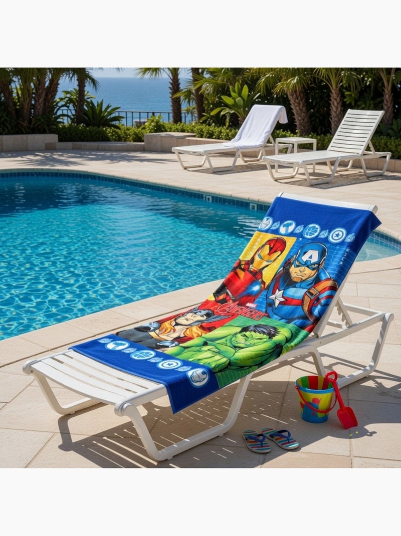 Avengers - polyester handdoek jongen Blauw - Kiabi
