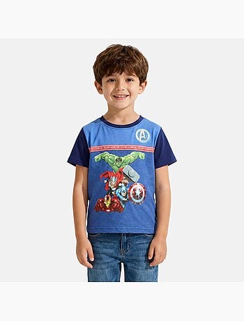 Avengers - t-shirt manches courtes garçon avec imprimé