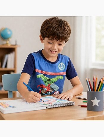 Avengers - t-shirt manches courtes garçon avec imprimé