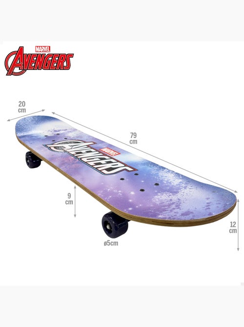 Avengers skateboard 79x20 cm + 5 ans - Kiabi